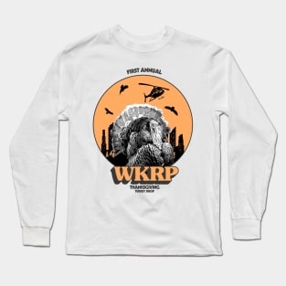 WKRP Thanksgiving Turkey Drop Long Sleeve T-Shirt